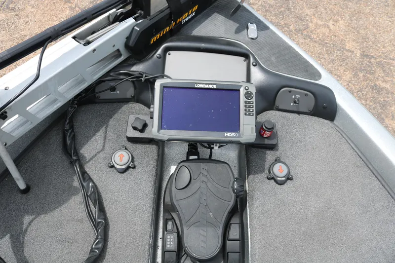 Slide: The Image of Open storage compartment on 2016 Phoenix 920 ProXP boat deck. - 20