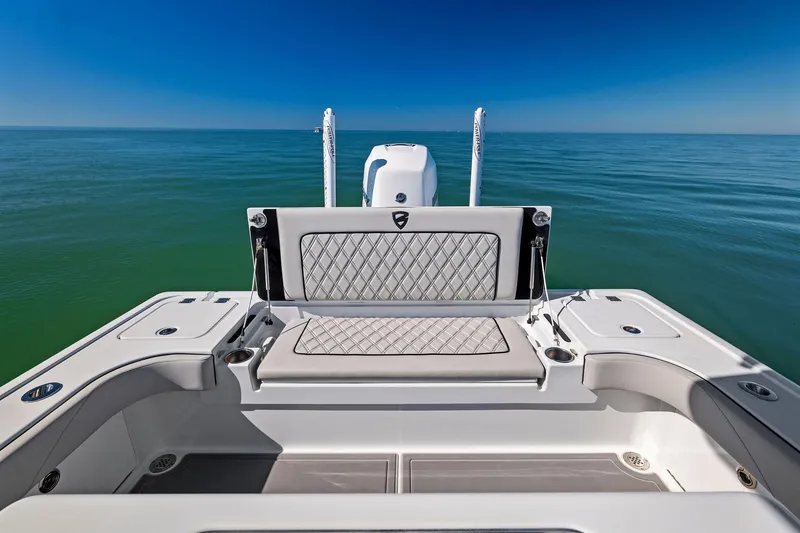 Slide: The Image of 2021 Barker Boatworks 26 Open, spacious deck, ocean view. - 25