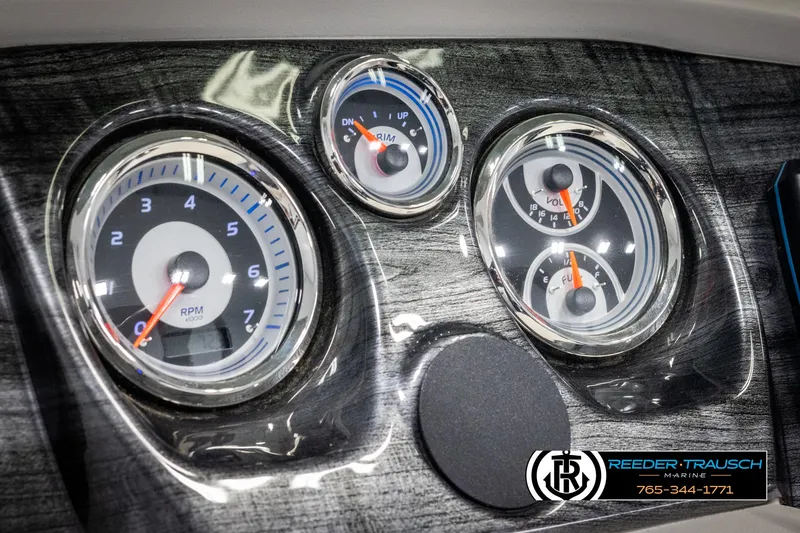 Slide: The Image of 2023 Avalon LSZ CRB dashboard with RPM and fuel gauges. - 34