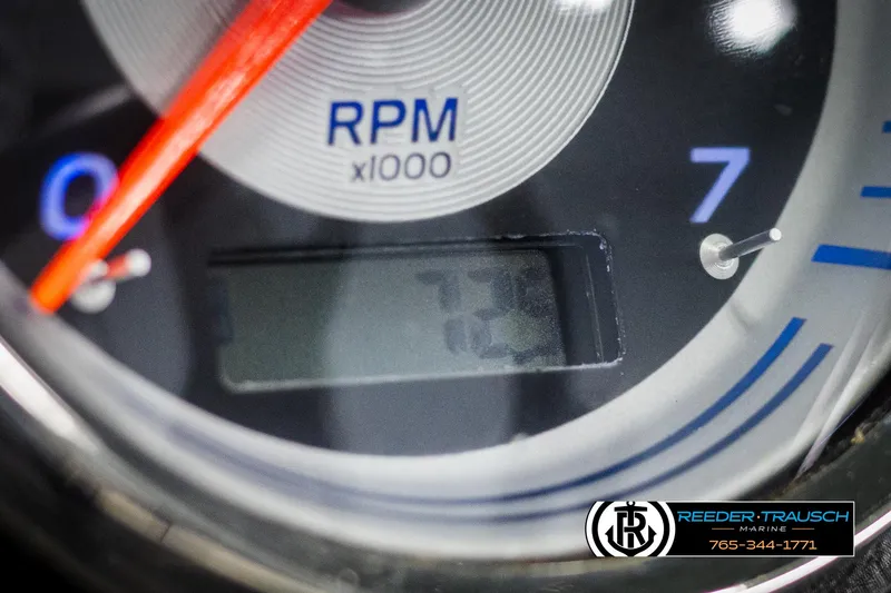 Slide: The Image of Close-up of 2023 Avalon LSZ CRB RPM gauge displaying 7.2. - 35