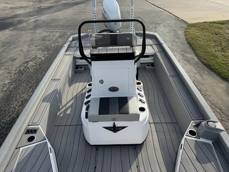 Slide: The Image of 2025 Vexus ACX 2210 boat interior with sleek design and modern features. - 21