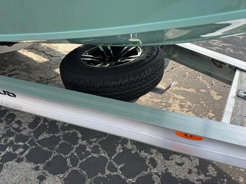 Slide: The Image of Vexus ACX 2210 boat trailer with spare tire, 2025 model. - 7