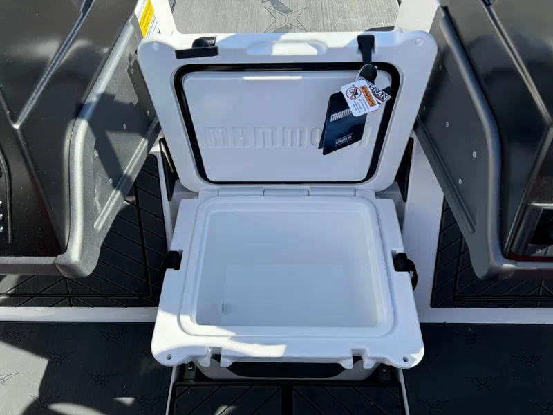 Slide: The Image of Open storage compartment on 2025 Vexus DVX20S boat. - 14
