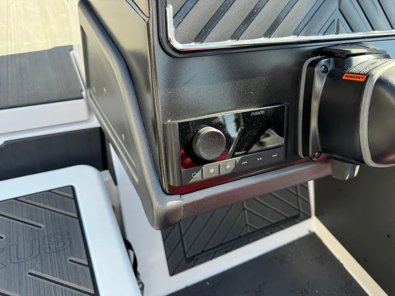 Slide: The Image of 2025 Vexus DVX20S boat dashboard with control panel and modern design. - 6