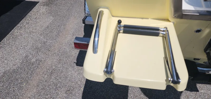 Slide: The Image of 2024 Key West 1720CC boat swim platform with foldable ladder. - 7