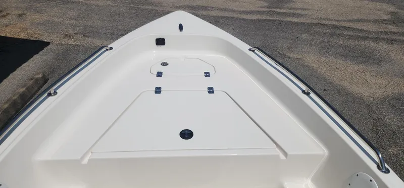 Slide: The Image of 2024 Key West 1720CC boat deck, featuring sleek design and durable construction. - 8