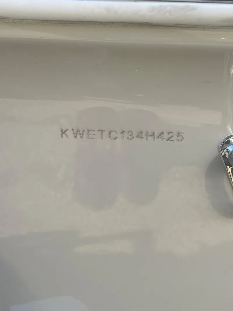 Slide: The Image of Hull identification number on 2025 Key West 203FS boat. - 42