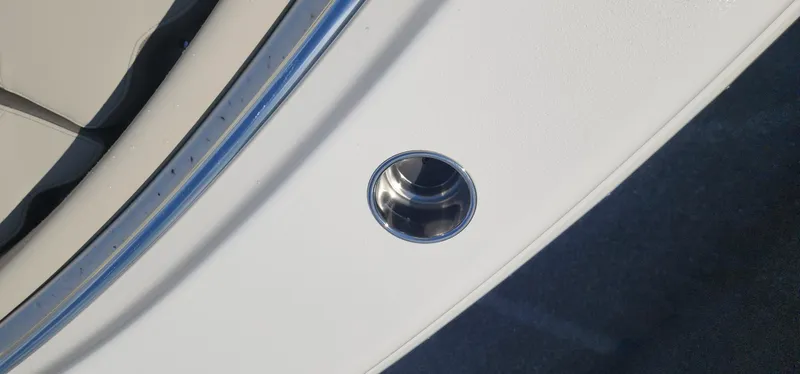 Slide: The Image of 2024 Key West 219fs boat detail with stainless steel cup holder. - 39
