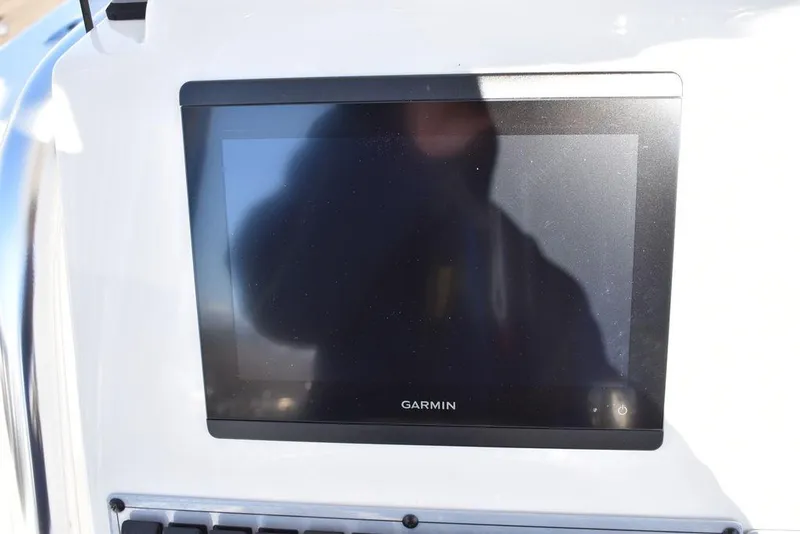 Slide: The Image of Garmin display on 2025 Key West 244 CC boat dashboard. - 34