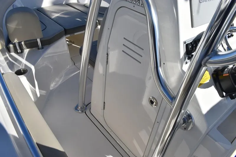 Slide: The Image of 2025 Key West 244 CC boat interior with sleek design and modern features. - 40