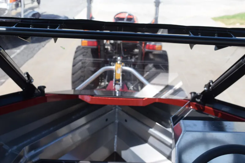 Slide: The Image of Interior view of 2025 Stabicraft 1550 Fisher Profish boat, showing dashboard and windshield. - 19