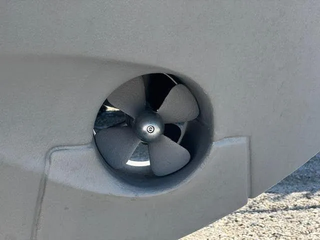 Slide: The Image of Propeller of 2016 Beneteau Swift Trawler 30, close-up view. - 23