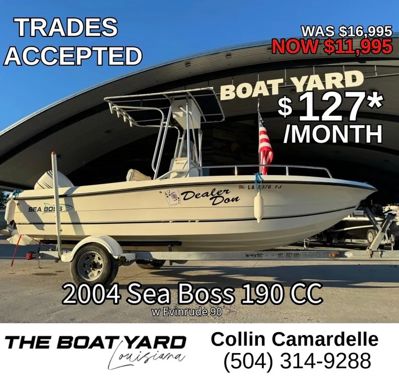 The Image of 2004 Sea Boss 190 Center Console boat for sale, $11,995, $127/month, trades accepted. - 1