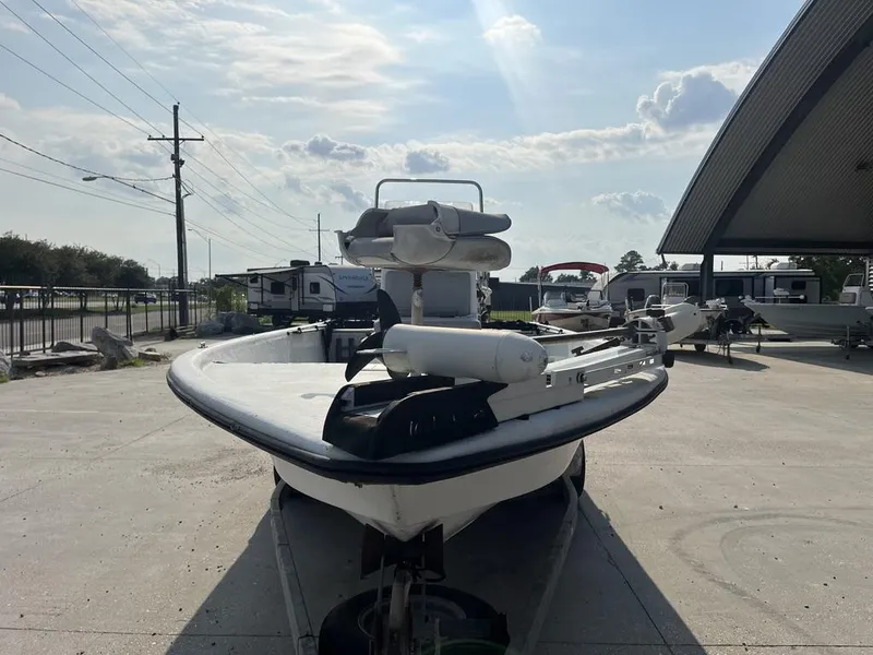 Slide: The Image of 2002 Champion 230-RV boat on trailer at The Boat Yard. - 2