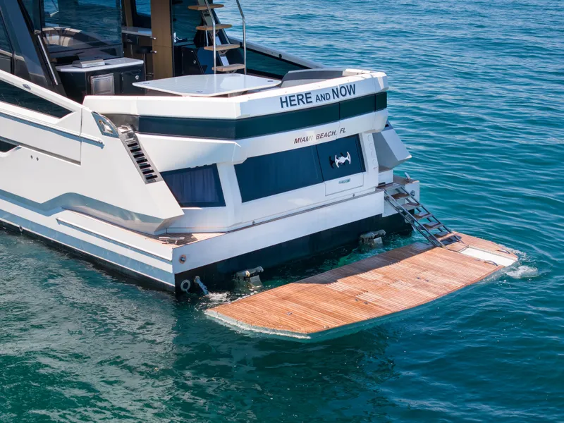 Slide: The Image of Galeon 650 Sky 2019 yacht with swim platform, Miami Beach, FL. - 16