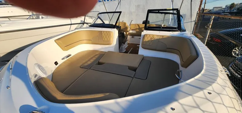 Slide: The Image of 2024 Bayliner VR6 Bowrider OB with spacious seating and modern design. - 34