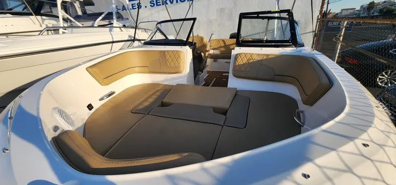 Slide: The Image of 2024 Bayliner VR6 Bowrider OB with spacious seating and modern design. - 35