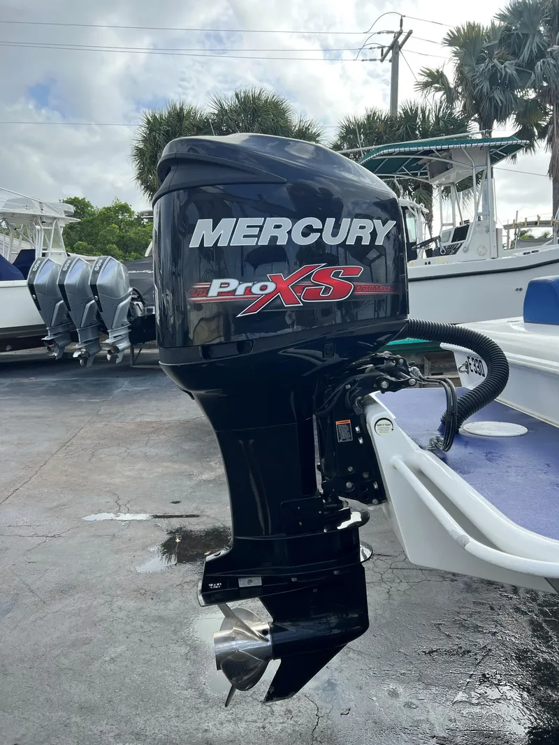 Slide: The Image of Mercury Pro XS outboard motor on 2016 Concept 27' CC boat. - 21
