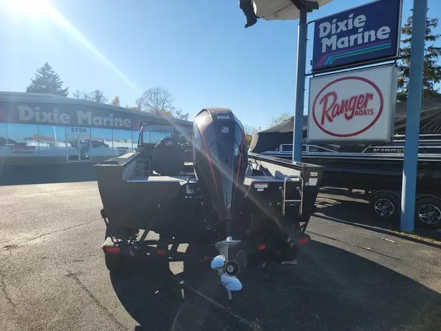 Slide: The Image of 2024 Ranger VX1888L boat at Dixie Marine dealership. - 9