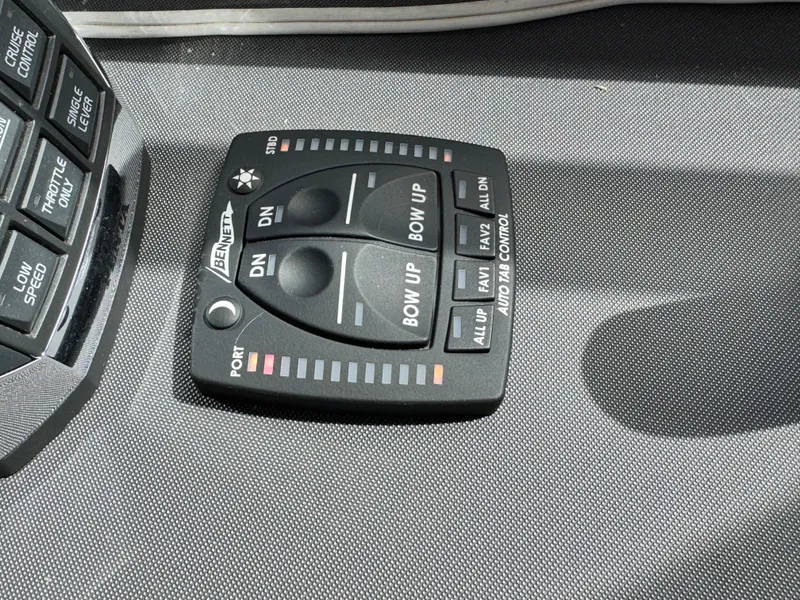 Slide: The Image of Control panel on 2019 Cruisers Yachts 42 Cantius boat dashboard. - 22