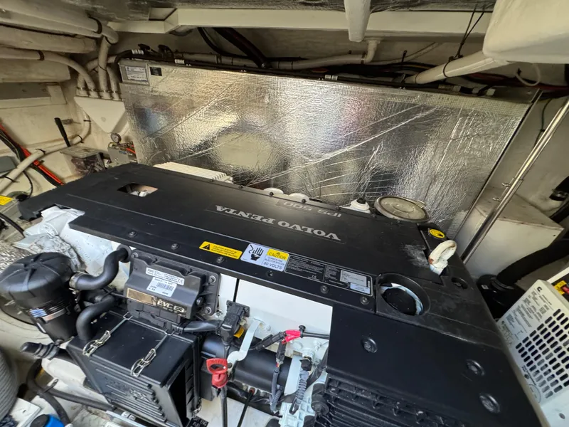 Slide: The Image of Engine room of 2019 Cruisers Yachts 42 Cantius with Volvo Penta engine. - 37