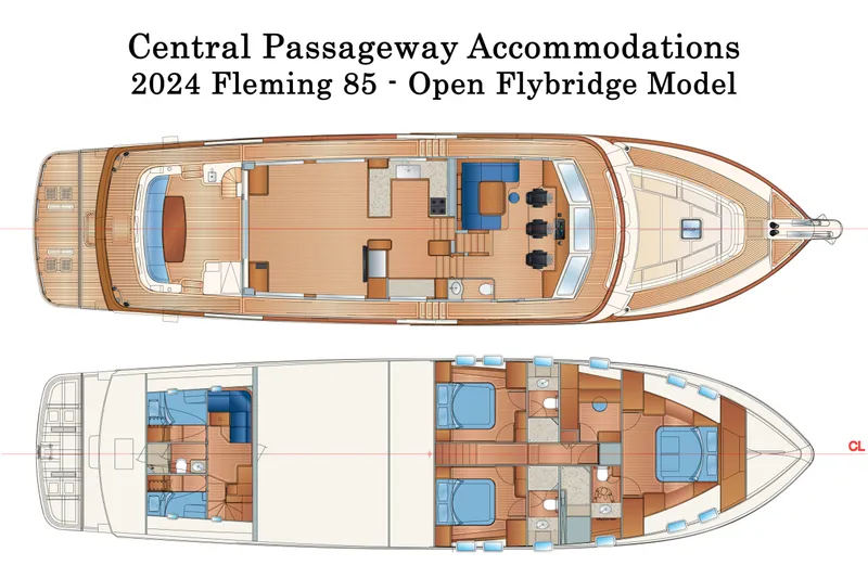 Slide: The Image of Fleming 85 – Open Flybridge 2024 - 17