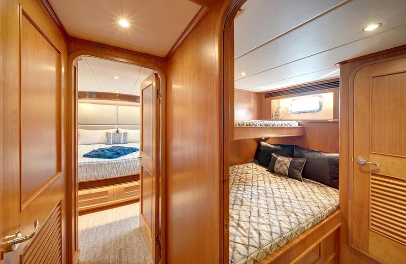 Slide: The Image of Luxurious cabin interior of 2020 Outer Reef Yachts 720 Deluxbridge Motoryacht. - 21