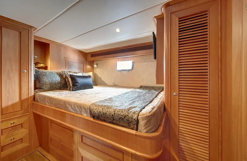 Slide: The Image of Luxurious bedroom interior of 2020 Outer Reef Yachts 720 Deluxbridge Motoryacht. - 28