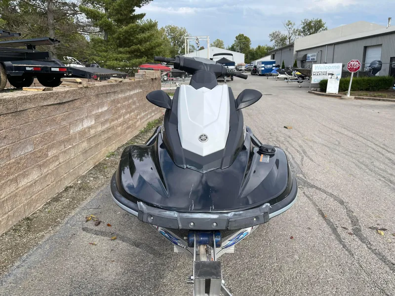Slide: The Image of 2017 Yamaha WaveRunner EX Sport on trailer in outdoor setting. - 2