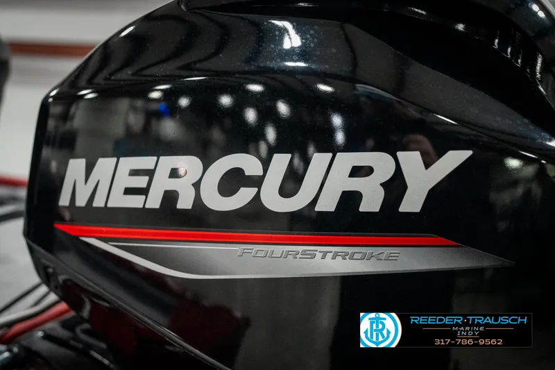 Slide: The Image of Mercury FourStroke engine on 2023 Tracker Pro 170 boat. - 37
