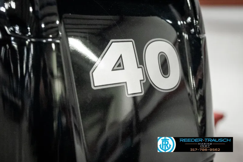 Slide: The Image of Tracker Pro 170 boat engine with number 40, 2023 model. - 39