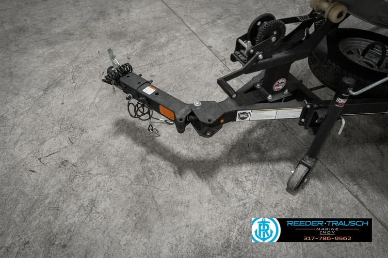 Slide: The Image of 2023 Tracker Pro 170 trailer hitch on concrete floor. - 49