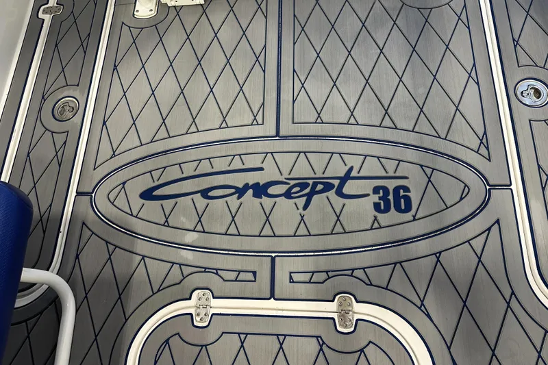 Slide: The Image of 2014 Concept 36 boat deck with diamond pattern design. - 20