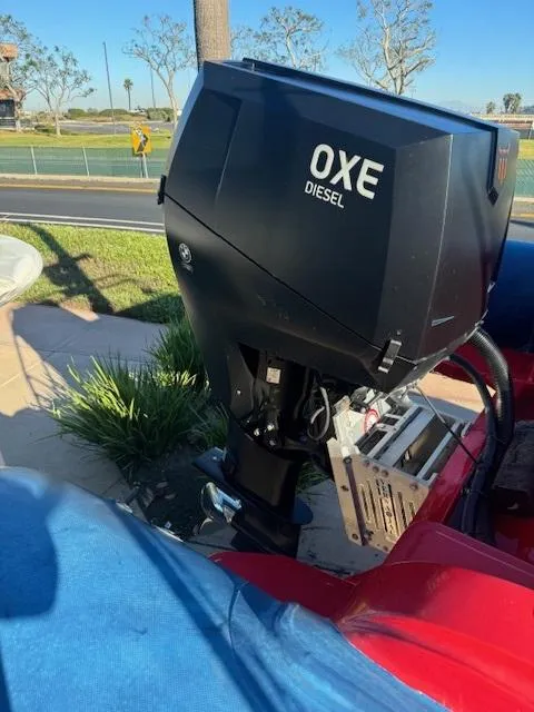Slide: The Image of 2022 Allmand 31 RIB with OXE diesel engine, outdoor setting. - 1