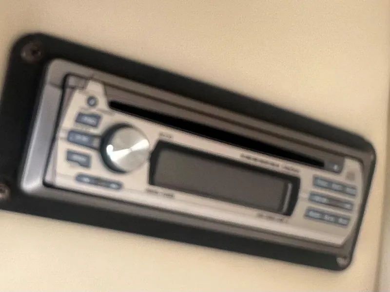 Slide: The Image of Boat stereo system in a 2002 Chaparral Sunesta 243. - 18