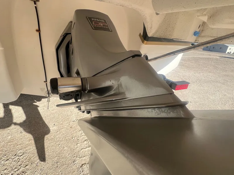 Slide: The Image of Close-up of 2002 Chaparral Sunesta 243 boat engine detail. - 8