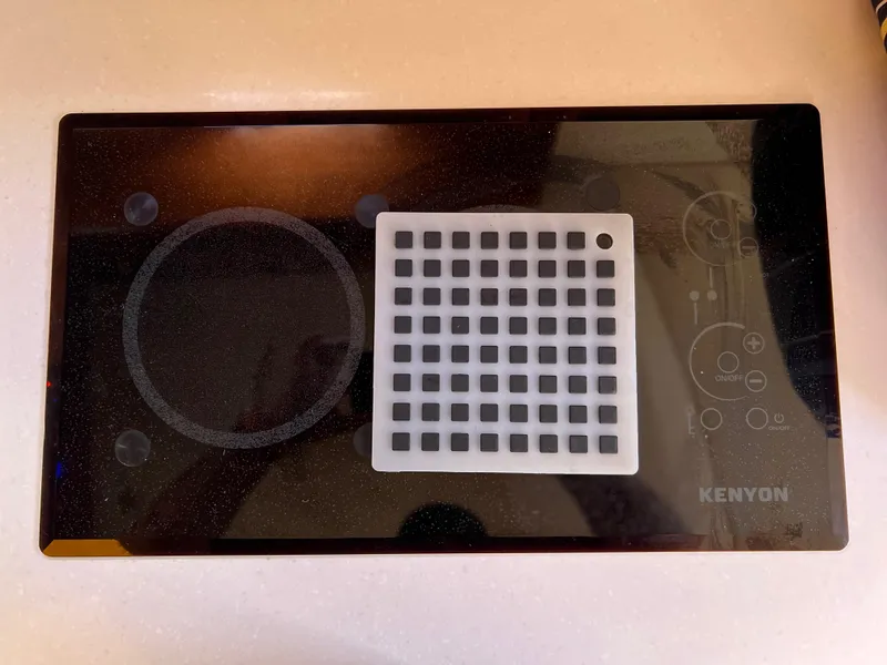 Slide: The Image of Kenyon electric cooktop on Marlow Pilot 31, 2016 model. - 50