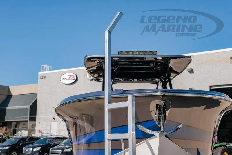 Slide: The Image of 2025 Nor-Tech 340 Sport boat at Legend Marine Group dealership. - 49