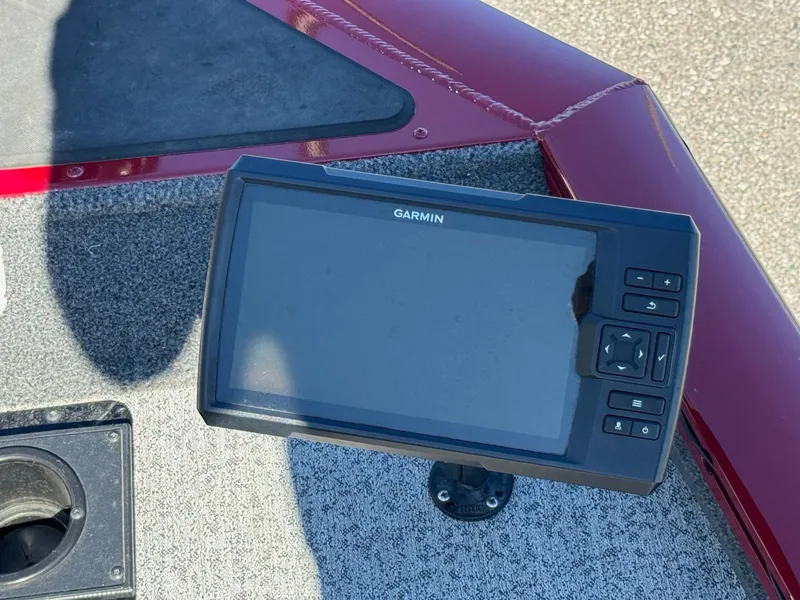 Slide: The Image of Garmin fishfinder on 2020 Bass Tracker 175 TF boat dashboard. - 5