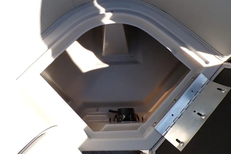 Slide: The Image of Storage compartment in 2025 Godfrey Xperience 2286 SBX Sport Tube boat. - 24