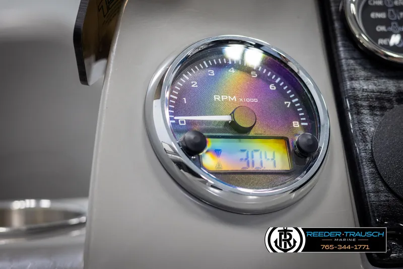 Slide: The Image of Close-up of 2024 Avalon VEN QF RPM gauge with digital display. - 30