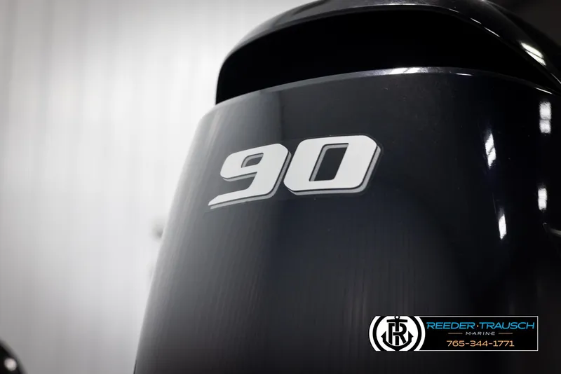 Slide: The Image of Close-up of Avalon VEN QF 2024 engine with "90" marking. - 49
