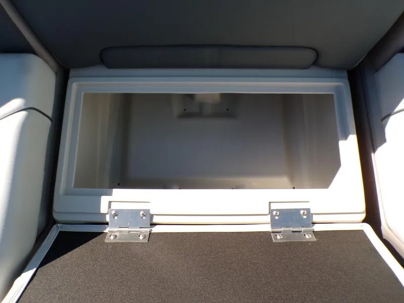 Slide: The Image of Storage compartment in 2025 Godfrey Sweetwater 2286 QS boat, open and empty. - 27
