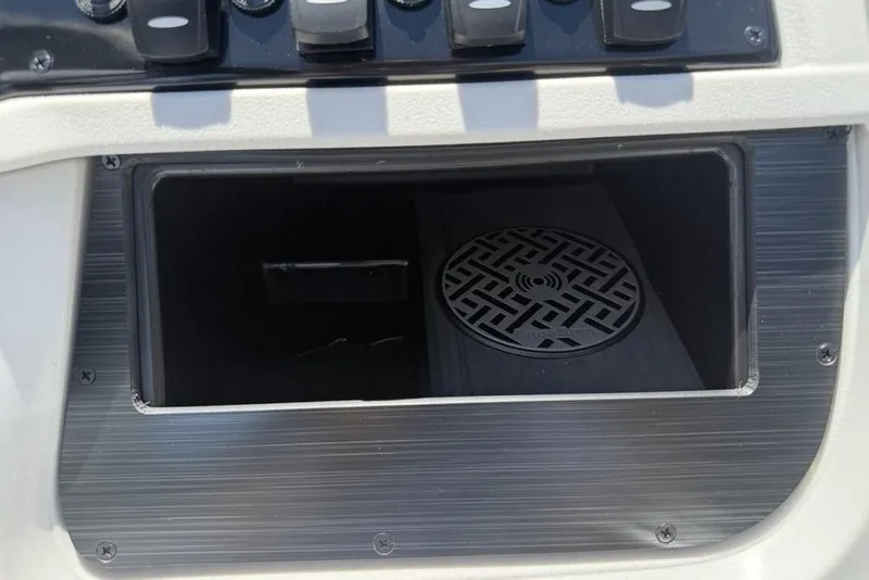 Slide: The Image of Control panel compartment on 2025 Godfrey Sweetwater 2286 QS boat. - 46