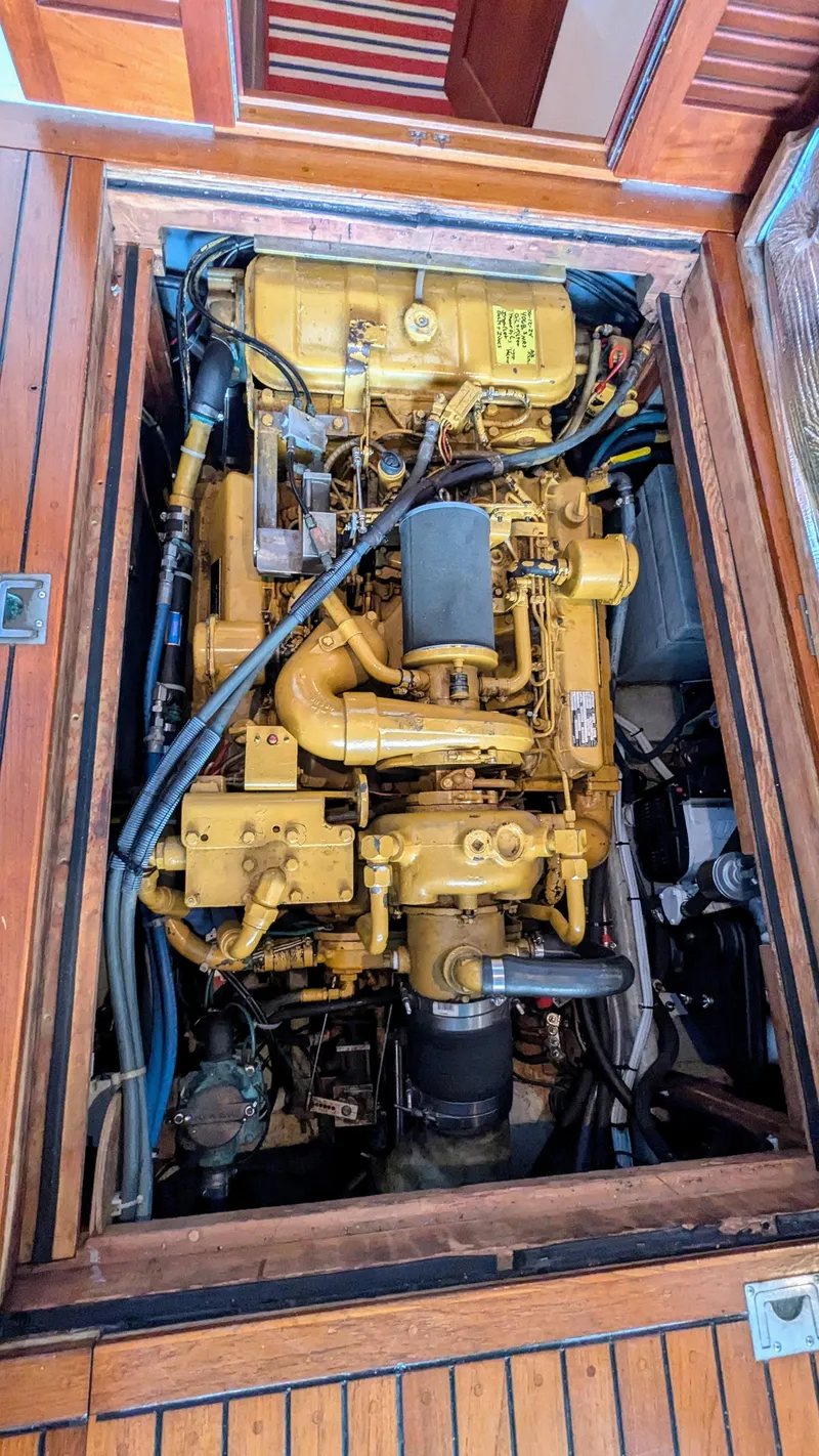 Slide: The Image of Stanley Downeast Lobster Boat Lobster Yacht Fly Bridge Cruiser 1990 - 55