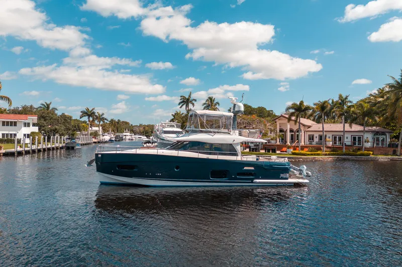 Slide: The Image of Azimut Magellano 53 yacht cruising on a sunny day, 2018 model. - 2