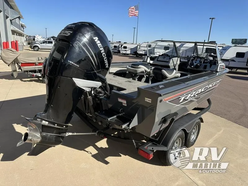 Slide: The Image of 2018 Targa 19 boat with Mercury engine on trailer, RV Marine dealership. - 3