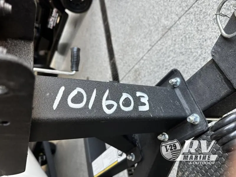 Slide: The Image of Close-up of 2024 White River ZV19 boat trailer with serial number 101603. - 5