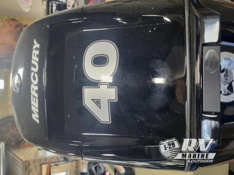 Slide: The Image of Mercury 40 horsepower outboard motor on 2024 Tracker 1754SC boat. - 4