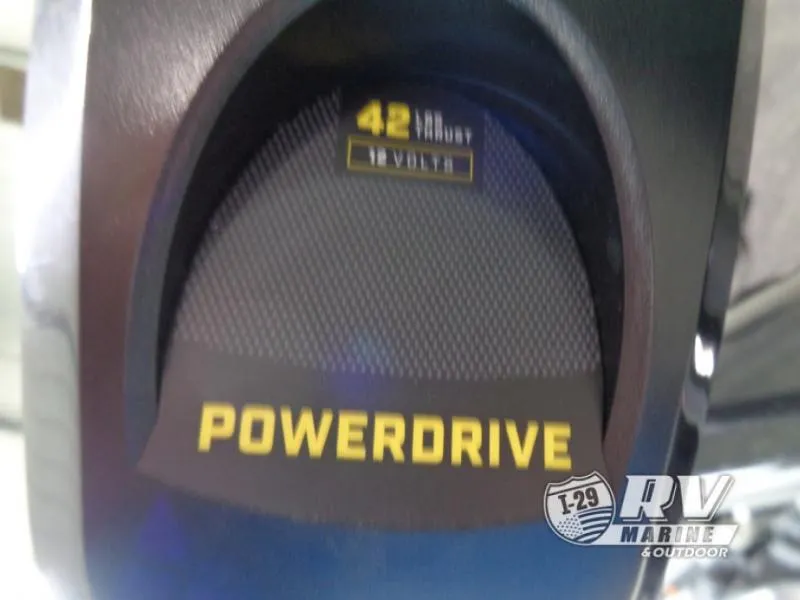 Slide: The Image of Close-up of SUPER GUIDE SG16 PowerDrive motor, 42 lb thrust, 12 volts, 2025 model. - 14